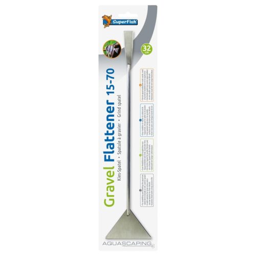 SuperFish Edelstahl Kies Spatel, 32 cm